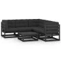 Garden furniture set 6 pieces and cushions solid pine wood by vidaXL, Garden sets - Ref: Foro24-3076783, Price: 650,64 €, Dis...