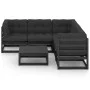 Garden furniture set 6 pieces and cushions solid pine wood by vidaXL, Garden sets - Ref: Foro24-3076783, Price: 650,64 €, Dis...