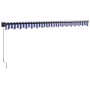 Toldo retráctil aluminio y tela azul y blanco 4,5x3 m von , Markisen - Ref: Foro24-3154449, Preis: 268,14 €, Rabatt: %