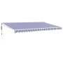 Toldo retráctil automático azul y blanco 5x3 m von , Markisen - Ref: Foro24-3154475, Preis: 454,83 €, Rabatt: %