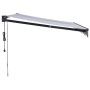 Toldo retráctil automático azul y blanco 3x2,5 m by , Awnings - Ref: Foro24-3154496, Price: 285,35 €, Discount: %