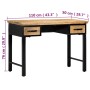 Mesa escritorio madera maciza de mango 110x50x76 cm de , Escritorios - Ref: Foro24-247758, Precio: 306,31 €, Descuento: %