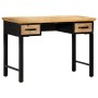 Mesa escritorio madera maciza de mango 110x50x76 cm de , Escritorios - Ref: Foro24-247758, Precio: 306,31 €, Descuento: %