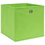 Cajas de almacenaje 10 uds tela no tejida verde 28x28x28 cm von , Aufbewahrungskörbe - Ref: Foro24-325229, Preis: 42,29 €, Ra...