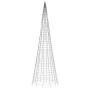 Árbol de Navidad en asta de bandera 1534 LED blanco frío 500 cm by , Christmas lights - Ref: Foro24-358117, Price: 94,66 €, D...