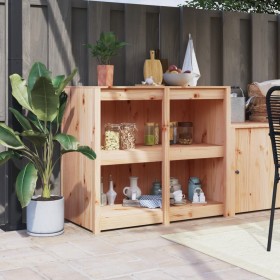 Mueble de cocina de exterior madera maciza de pino 106x55x92 cm von , Küchenschränke - Ref: Foro24-832353, Preis: 178,91 €, R...