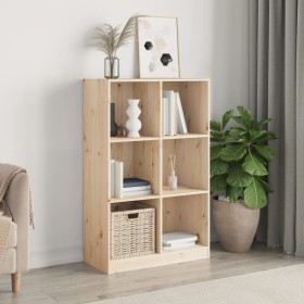 Estantería de madera maciza de pino 70x33x110 cm de , Librerías y estanterías - Ref: Foro24-836141, Precio: 106,36 €, Descuen...