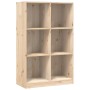 Estantería de madera maciza de pino 70x33x110 cm by , Bookcases and shelves - Ref: Foro24-836141, Price: 106,36 €, Discount: %
