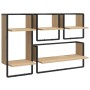 Estantes pared con barras 4 pzas madera ingeniería roble Sonoma von , Regale und Regale - Ref: Foro24-836309, Preis: 55,35 €,...