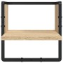 Estantes pared con barras 4 pzas madera ingeniería roble Sonoma von , Regale und Regale - Ref: Foro24-836309, Preis: 55,35 €,...
