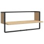 Estantes pared con barras 4 pzas madera ingeniería roble Sonoma von , Regale und Regale - Ref: Foro24-836309, Preis: 55,35 €,...