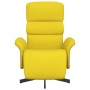 Sillón reclinable con reposapiés tela amarillo claro by , Armchairs - Ref: Foro24-356609, Price: 219,34 €, Discount: %
