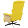 Sillón reclinable con reposapiés tela amarillo claro by , Armchairs - Ref: Foro24-356609, Price: 219,34 €, Discount: %