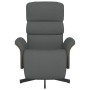 Sillón reclinable con reposapiés tela gris oscuro by , Armchairs - Ref: Foro24-356602, Price: 219,41 €, Discount: %