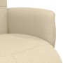 Sillón reclinable con reposapiés tela color crema by , Armchairs - Ref: Foro24-356567, Price: 183,32 €, Discount: %