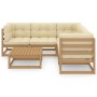 Gartenmöbelset 6-tlg. mit Kissen aus massivem Kiefernholz von vidaXL, Gartensets - Ref: Foro24-3076782, Preis: 542,50 €, Raba...
