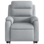 Sillón de masaje reclinable de pie de tela gris claro by , Armchairs - Ref: Foro24-3204992, Price: 284,30 €, Discount: %
