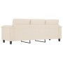 Sofá de 3 plazas de tela de microfibra beige 180 cm von , Sofas - Ref: Foro24-359572, Preis: 359,61 €, Rabatt: -5%%