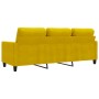 Sofá de 3 plazas terciopelo amarillo 180 cm von , Sofas - Ref: Foro24-359215, Preis: 255,18 €, Rabatt: %