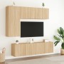 Muebles para TV de pared 2 unidades roble Sonoma 60x30x41 cm von , TV-Möbel - Ref: Foro24-836943, Preis: 79,42 €, Rabatt: %