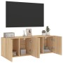 Muebles para TV de pared 2 unidades roble Sonoma 60x30x41 cm von , TV-Möbel - Ref: Foro24-836943, Preis: 79,42 €, Rabatt: %