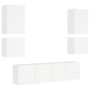 Muebles de TV de pared 6 piezas madera de ingeniería blanco von , TV-Möbel - Ref: Foro24-3216471, Preis: 214,55 €, Rabatt: %