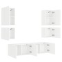 Muebles de TV de pared 6 piezas madera de ingeniería blanco von , TV-Möbel - Ref: Foro24-3216471, Preis: 214,55 €, Rabatt: %