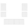 Muebles de TV de pared 6 piezas madera de ingeniería blanco von , TV-Möbel - Ref: Foro24-3216471, Preis: 214,55 €, Rabatt: %