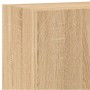 Muebles de TV de pared 6 pzas madera de ingeniería roble Sonoma