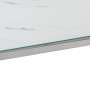 Mesa consola acero inoxidable plateado y vidrio templado de , Mesas consola - Ref: Foro24-350003, Precio: 195,75 €, Descuento: %