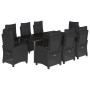 Set de comedor de jardín 9 pzas y cojines ratán sintético negro von , Gartensets - Ref: Foro24-3212973, Preis: 1,00 €, Rabatt: %