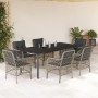 Set comedor jardín 7 pzas y cojines ratán sintético gris claro von , Gartensets - Ref: Foro24-3212178, Preis: 813,05 €, Rabat...