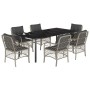 Set comedor jardín 7 pzas y cojines ratán sintético gris claro von , Gartensets - Ref: Foro24-3212178, Preis: 813,05 €, Rabat...