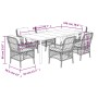 Set comedor jardín 7 pzas y cojines ratán sintético gris claro von , Gartensets - Ref: Foro24-3212178, Preis: 813,05 €, Rabat...