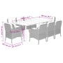 Set comedor para jardín 9 pzas y cojines ratán sintético marrón von , Gartensets - Ref: Foro24-3211947, Preis: 1,00 €, Rabatt...