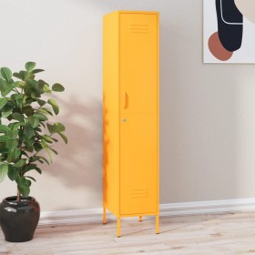 Armario taquilla de acero amarillo mostaza 35x46x180 cm by , Lockers and storage cabinets - Ref: Foro24-336254, Price: 194,18...