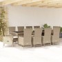 Set comedor de jardín 11 pzas con cojines ratán sintético beige von , Gartensets - Ref: Foro24-3277585, Preis: 1,00 €, Rabatt: %