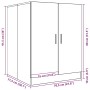 Armario de lavadora color roble marrón 71x71,5x91,5 cm de , Accesorios para lavadoras y secadoras - Ref: Foro24-813196, Preci...