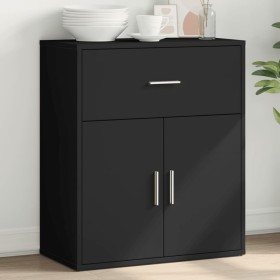 Aparador de madera de ingeniería negro 60x31x70 cm von , Sideboards - Ref: Foro24-840465, Preis: 81,97 €, Rabatt: %