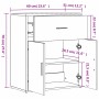 Aparador de madera de ingeniería negro 60x31x70 cm by , Sideboards - Ref: Foro24-840465, Price: 81,97 €, Discount: %