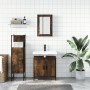 Set de muebles baño 3 pzas madera contrachapada roble ahumado von , Badezimmermöbel - Ref: Foro24-3214822, Preis: 161,16 €, R...