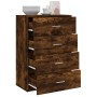 Aparador de madera de ingeniería roble ahumado 60x31x84 cm von , Sideboards - Ref: Foro24-840503, Preis: 89,39 €, Rabatt: -5%%