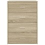 Aparador de madera de ingeniería roble Sonoma 60x31x84 cm by , Sideboards - Ref: Foro24-840501, Price: 89,39 €, Discount: %