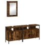 Set de muebles baño 3 pzas madera contrachapada roble ahumado von , Badezimmermöbel - Ref: Foro24-3214787, Preis: 140,53 €, R...