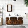 Set de muebles baño 3 pzas madera contrachapada roble ahumado von , Badezimmermöbel - Ref: Foro24-3214787, Preis: 140,53 €, R...