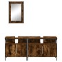 Set de muebles baño 3 pzas madera contrachapada roble ahumado von , Badezimmermöbel - Ref: Foro24-3214787, Preis: 140,53 €, R...