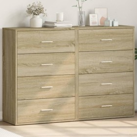 Aparadores 2 uds madera de ingeniería roble Sonoma 60x31x84 cm de , Aparadores - Ref: Foro24-3276583, Precio: 173,97 €, Descu...
