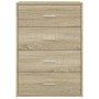 Aparadores 2 uds madera de ingeniería roble Sonoma 60x31x84 cm