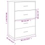 Aparadores 2 unidades madera de ingeniería blanco 60x31x84 cm by , Sideboards - Ref: Foro24-3276581, Price: 189,22 €, Discoun...