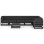 8-piece garden furniture set with black pine wood cushions by vidaXL, Garden sets - Ref: Foro24-3076803, Price: 896,77 €, Dis...